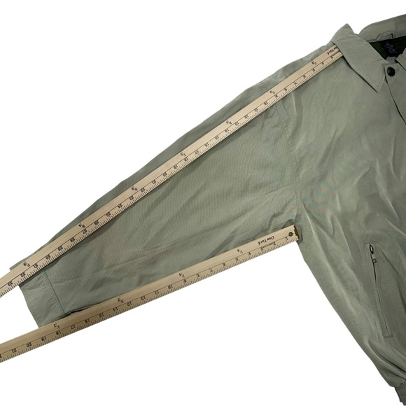 TRUMP PLAZA Men’s Size Large Olive Green Full Zip Jacket  READ BELOW! - Picture 6 of 6